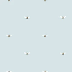 Bees Duck Egg Wallpaper 7 Bees Duck Egg Wallpaper -Sophie Allport wp36de bees wallpaper duck egg 3 cut out high res square