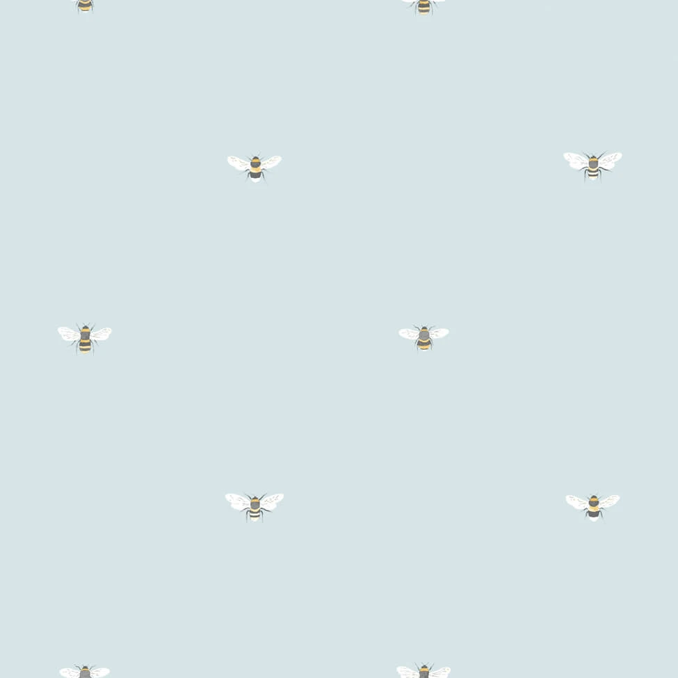 Bees Duck Egg Wallpaper 3 Bees Duck Egg Wallpaper - Image 3