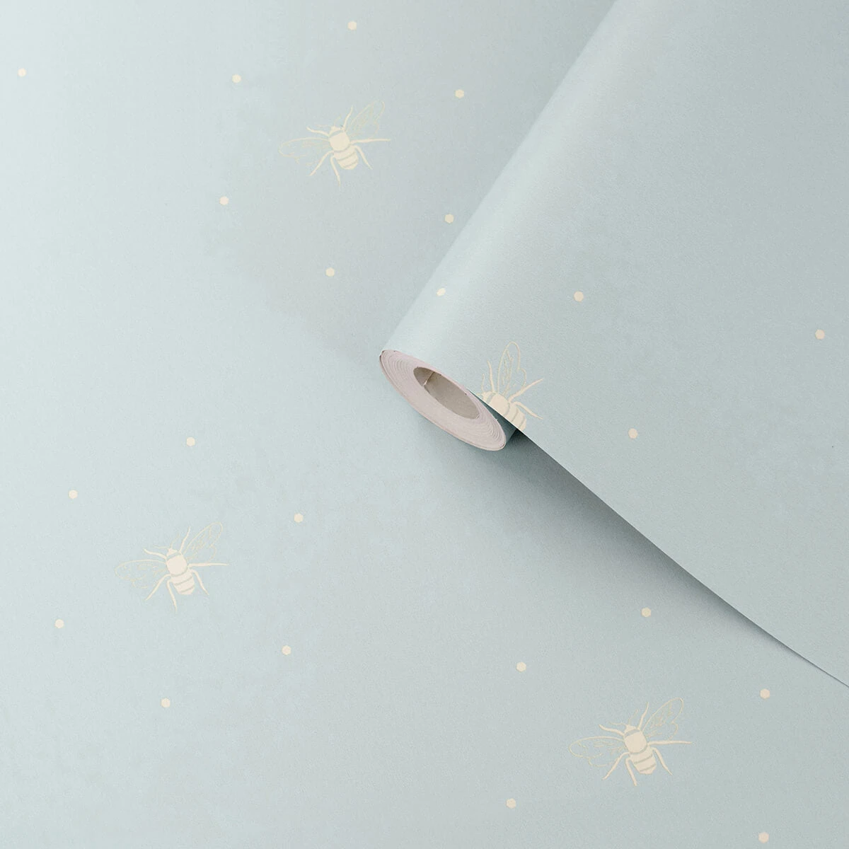 Bees Silhouette Duck Egg & Stone Wallpaper 1 Bees Silhouette Duck Egg & Stone Wallpaper